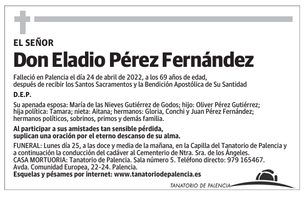 Don Eladio Pérez Fernández