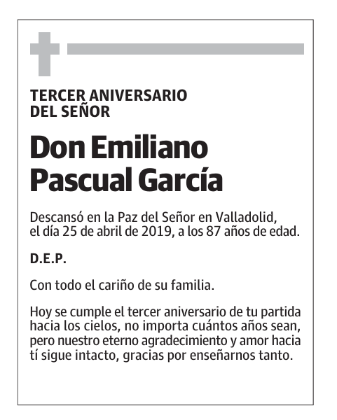 Don Emiliano Pascual García