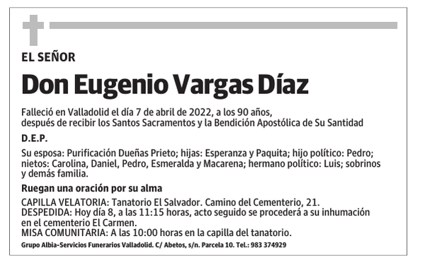 Don Eugenio Vargas Díaz