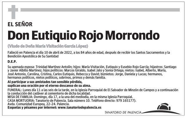 Don Eutiquio Rojo Morrondo