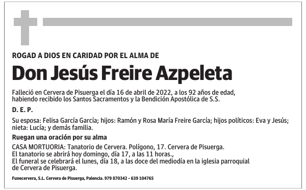 Don Jesús Freire Azpeleta
