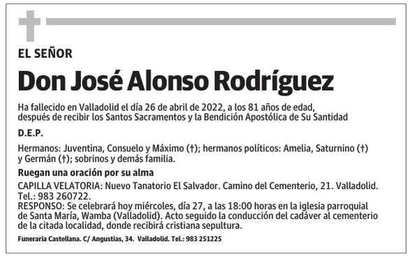 Don José Alonso Rodríguez