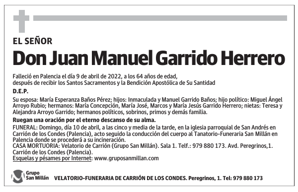 Don Juan Manuel Garrido Herrero