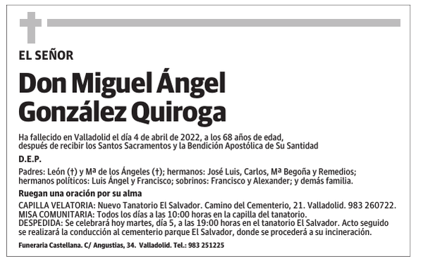 Don Miguel Ángel González Quiroga