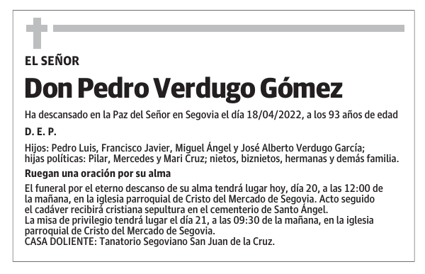 Don Pedro Verdugo Gómez