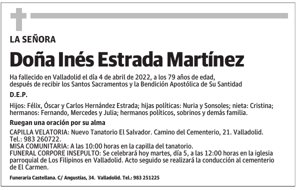 Doña Inés Estrada Martínez