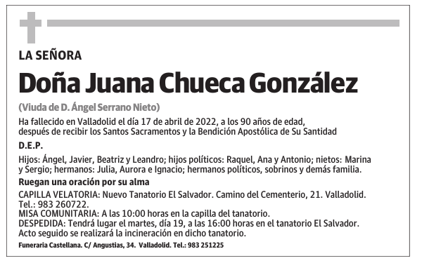 Doña Juana Chueca González