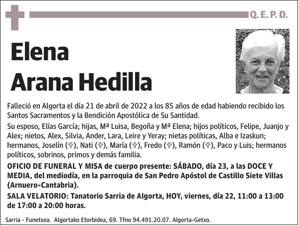 Elena Arana Hedilla