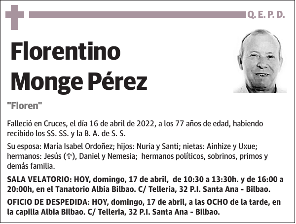 Florentino Monge Pérez