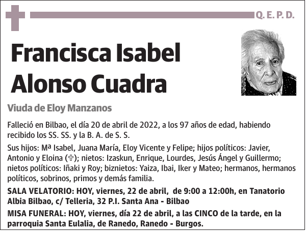 Francisca Isabel Alonso Cuadra
