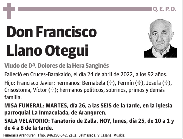 Francisco Llano Otegui