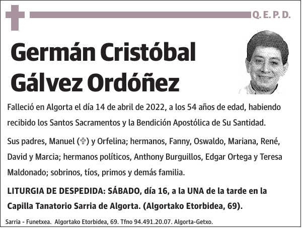 Germán Cristóbal Gálvez Ordóñez