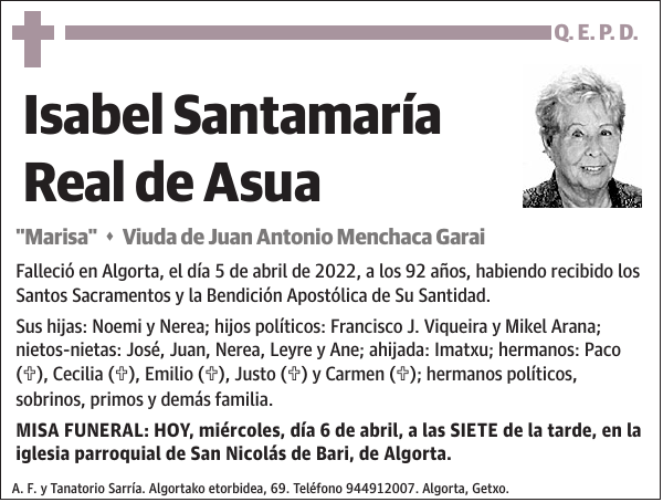 Isabel Santamaría Real de Asua