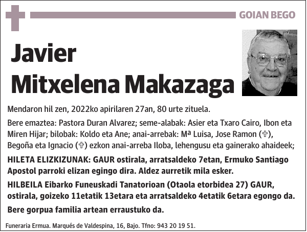 Javier Mitxelena Makazaga
