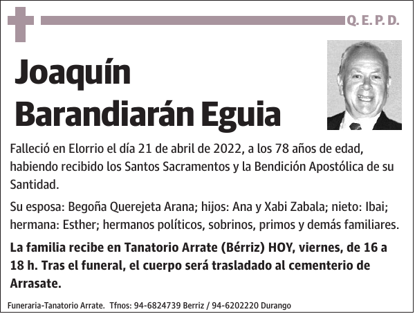 Joaquín Barandiarán Eguia