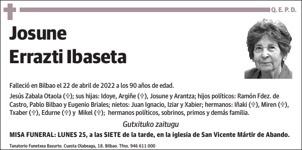 Josune Errazti Ibaseta