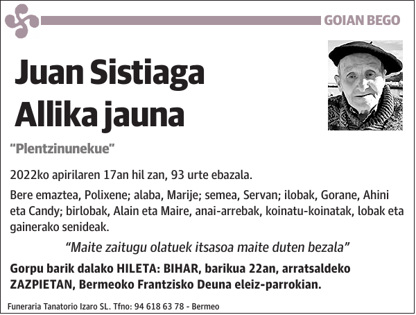 Juan Sistiaga Allika