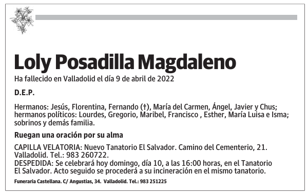 Loly Posadilla Magdaleno