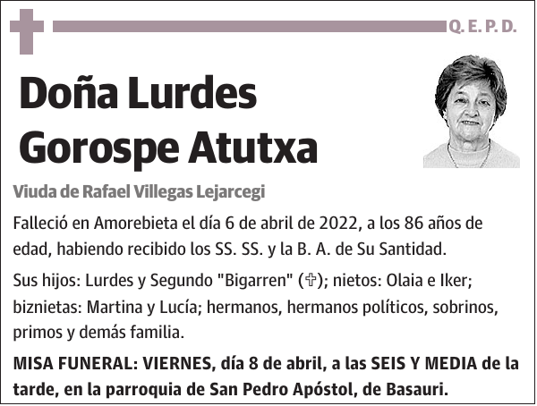 Lurdes Gorospe Atutxa