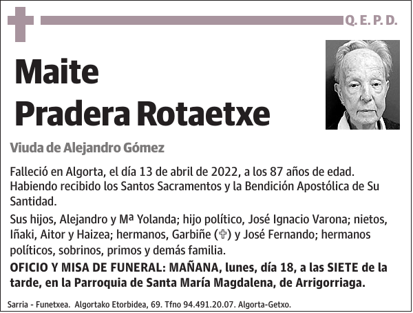 Maite Pradera Rotaetxe