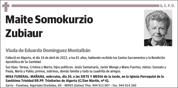 Maite Somokurzio Zubiaur
