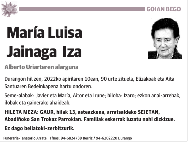 María Luisa Jainaga Iza