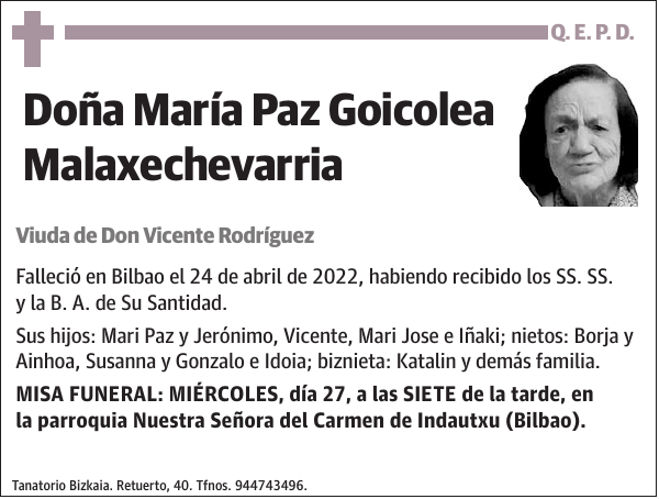 María Paz Goicolea Malaxechevarria