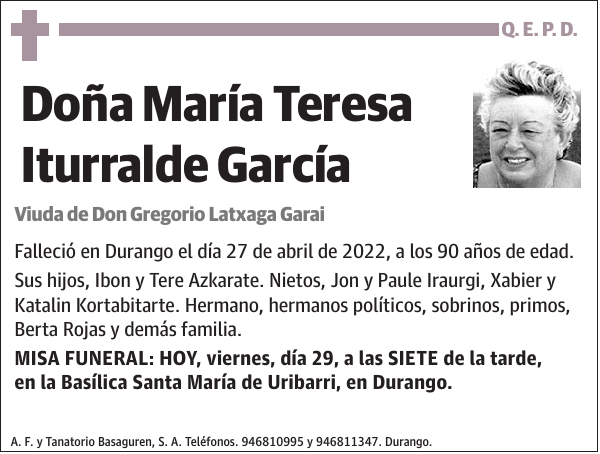 María Teresa Iturralde García