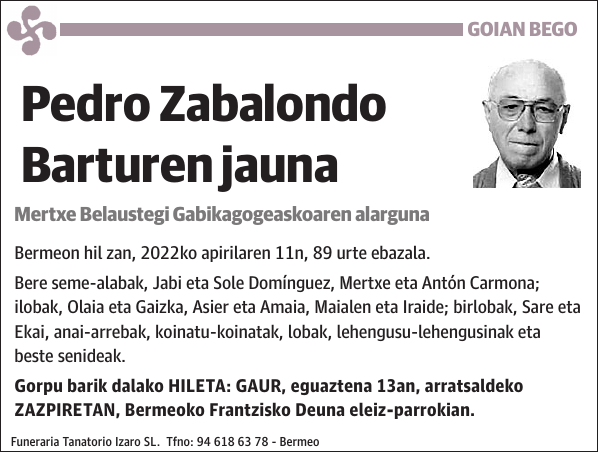 Pedro Zabalondo Barturen