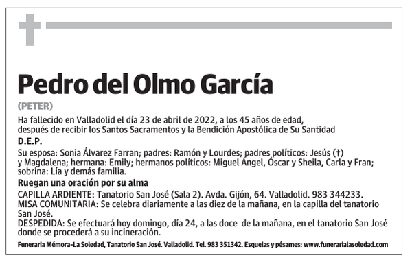 Pedro del Olmo García