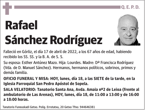 Rafael Sánchez Rodríguez