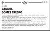 SAMUEL  GÓMEZ  CRESPO