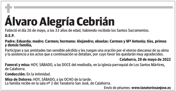 Álvaro  Alegría  Cebrián