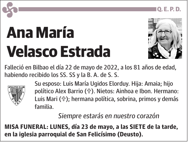 Ana María Velasco Estrada