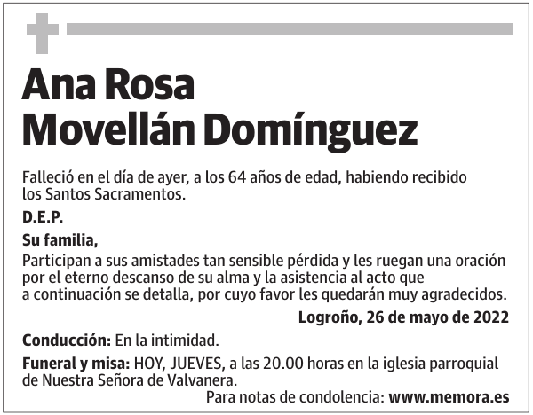 Ana  Rosa  Movellán  Domínguez