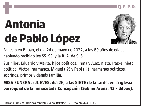 Antonia de Pablo López