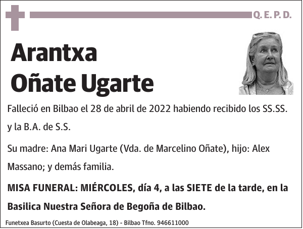 Arantxa Oñate Ugarte