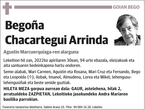 Begoña Chacartegui Arrinda