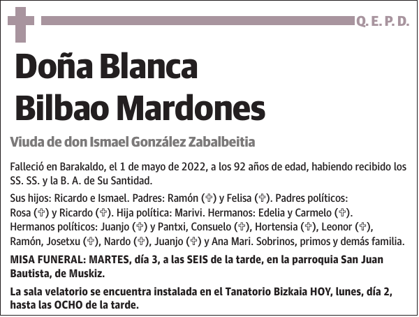 Blanca Bilbao Mardones