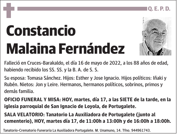 Constancio Malaina Fernández
