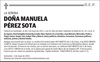DOÑA  MANUELA  PÉREZ  SOTA