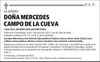 Dª.  MERCEDES  CAMPO  DE  LA  CUEVA