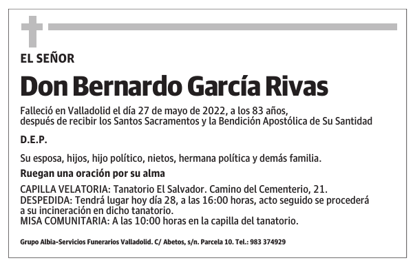 Don Bernardo García Rivas