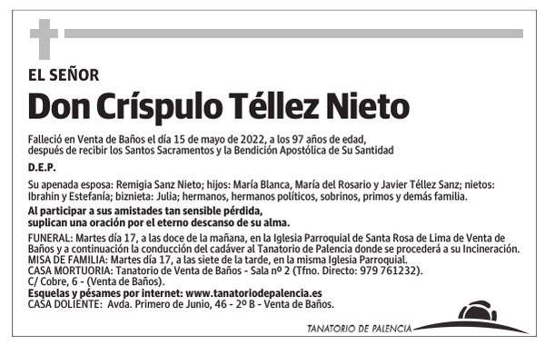 Don Críspulo Téllez Nieto