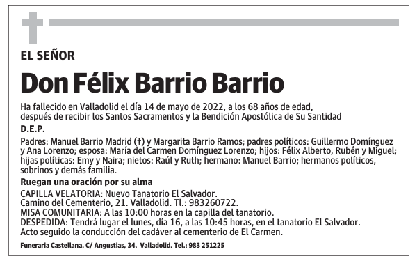 Don Félix Barrio Barrio