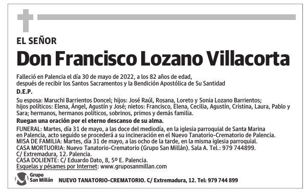 Don Francisco Lozano Villacorta