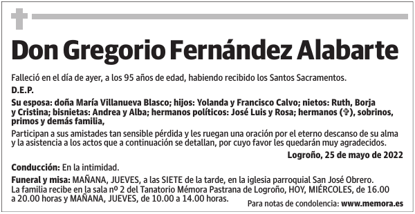 Don  Gregorio  Fernández  Alabarte