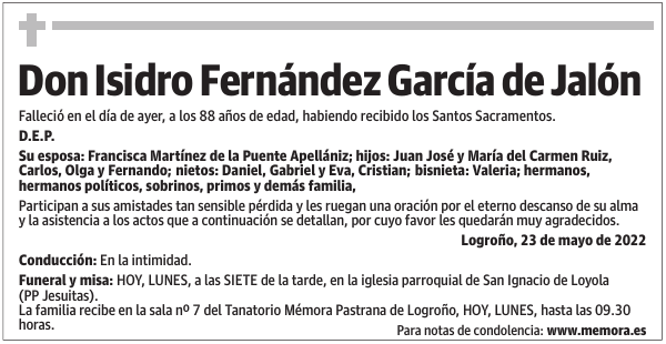 Don  Isidro  Fernández  García  de  Jalón