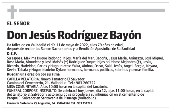 Don Jesús Rodríguez Bayón