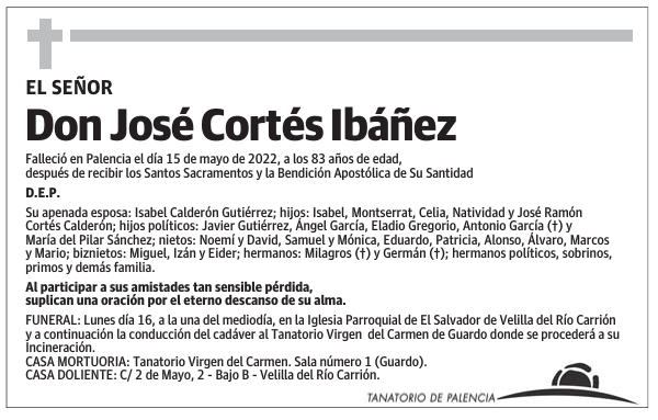 Don José Cortés Ibáñez